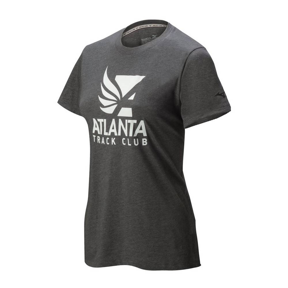 Camiseta Mizuno Running Atlanta Track Club 50/50 - Mulher - Cinzentas - BYOIJ2413